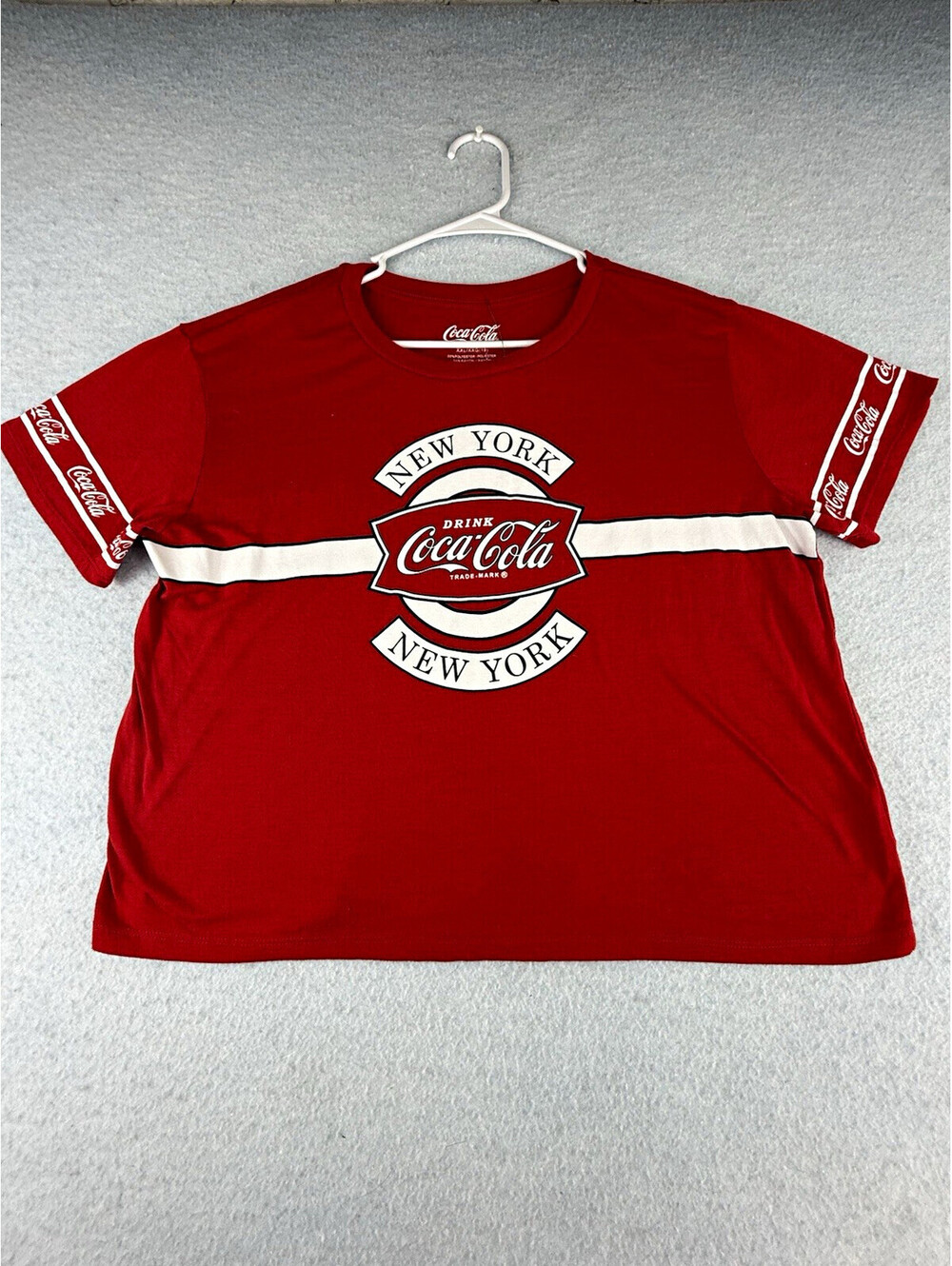 Coca-Cola New York Graphic T-Shirt Red XXL/XXG 2019 Soda Theme